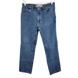 Lee Regular Fit Straight Leg Jeans Mid Rise Vintage Stone Medium Blue Size 34x30